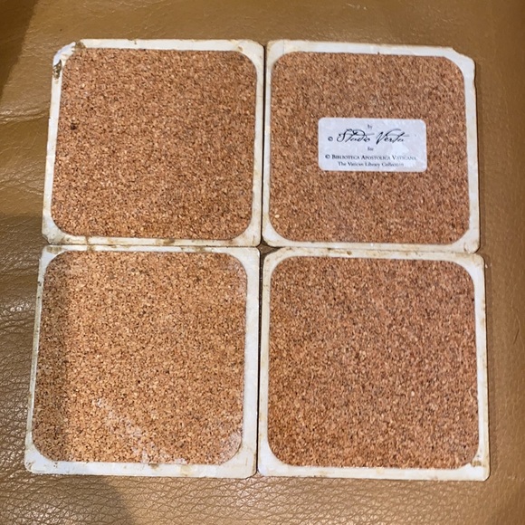 Vatican Library Collection Coaster Set - Picture 5 of 5